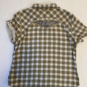 Genuine Harley Davidson brand plaid Short Sleeve shirt. 99136-15VW.
